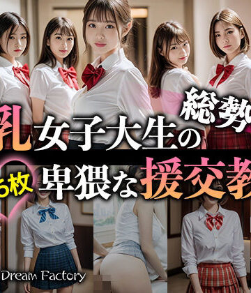 制服❤総勢8人！美乳女子大生の卑猥な援交教育-DTS dream factory|評価5.00
