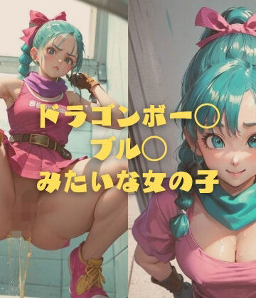 イラスト・CG集❤ドラゴンボー◯ ブル◯ みたいな女の子-縦軸と無花果|評価