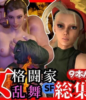 3DCG❤【総集編】ストリップファイター究極パック、チュンリーキャミーリュウにガイルと超大量セット-パラレル|評価