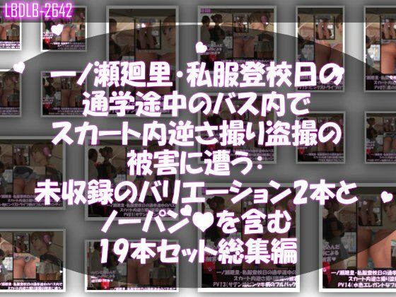 動画・アニメーション❤一ノ瀬廻里・私服登校日の通学途中のバス内でスカート内逆さ撮り盗撮の被害に遭う:未収録のバリエーション2本とノーパンまで含む19本セット総集編！-Libido-Labo|評価