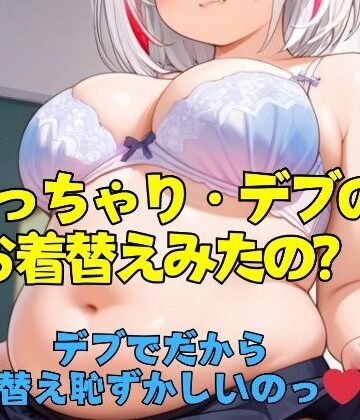 イラスト・CG集❤【デブ好き必見】ぽっちゃり・デブのお着替え見たいの？—ぽっちゃりお腹恥ずかしい，，，487人—-JK愛好部|評価