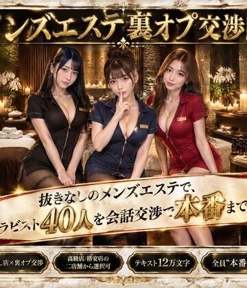 人妻・主婦❤メンズエステ裏オプ交渉師〜抜きなしの店で、セラピスト40人を本番まで落とす〜-流出保管庫|評価3.33