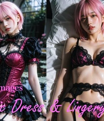 イラスト・CG集❤6K高画質保存版｜Elsefield Studio 0004-1＆2 Gothic Dress ＆ Lingery Collection｜ゴシック ドレス＆ランジェリー美女画像1000枚セット-Elsefield Studio|評価